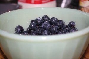 fresh blueberries