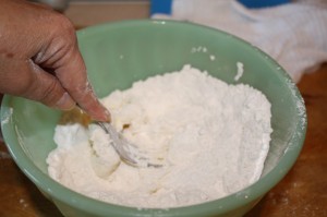 making the topping