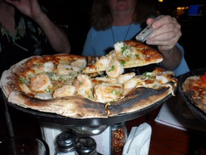 shrimp scampi pizza