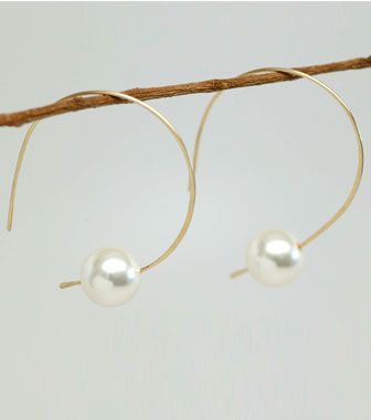 Pearl drop earrings