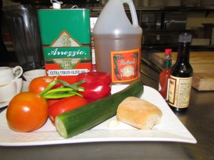 Gazpacho ingredients