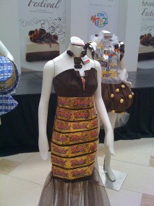 chocolate clothing sculpture
