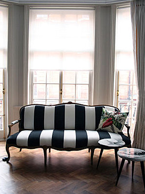 black & white sofa