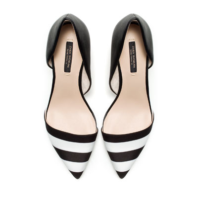 Black & White Combination heels - Zara