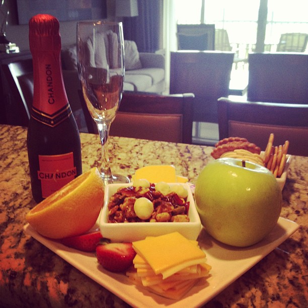 westin cape coral fruit and champagne