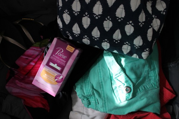 Packing the Poise when I travel #SAMInYourPants