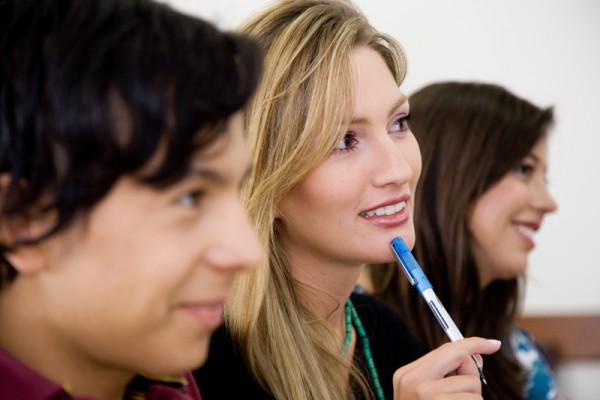 Students in a classroom