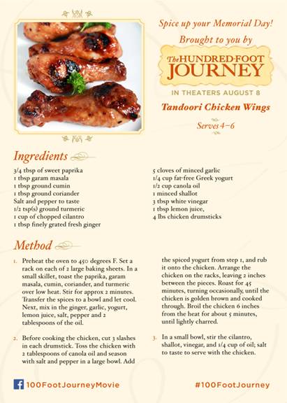 hundred foot journey recipe