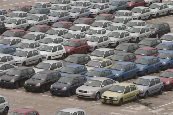 cars parked