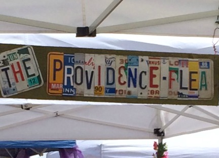 the providence flea sign