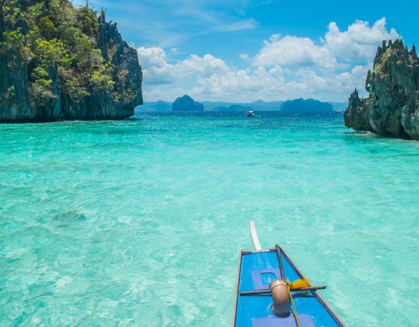 Boat trip in blue lagoon