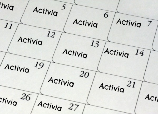 Calendar close up for use as a background