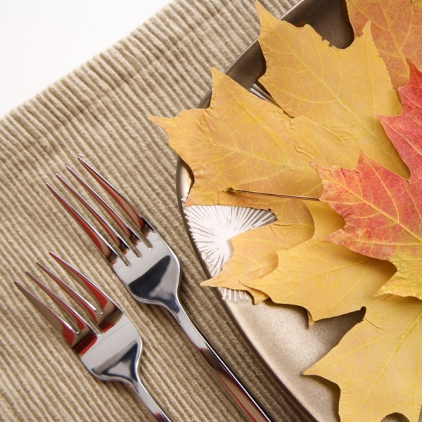 Fall place setting.