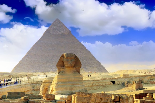 Great Pyramids Cairo .Egypt.