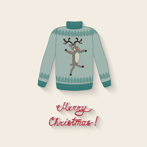 cute sweater with Christmas deer