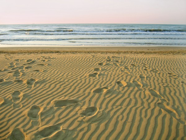 morning empty beach