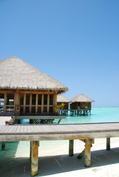 Bungalow's architecute on a Maldivian Island