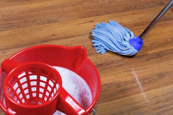 mopping of parquet floors