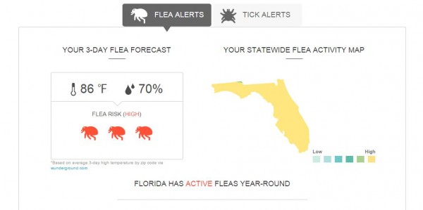 flea and tick map