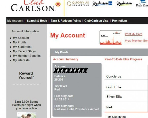 OMG - I'm LOW on points. Time to start building them up again with a great Radisson vacation.