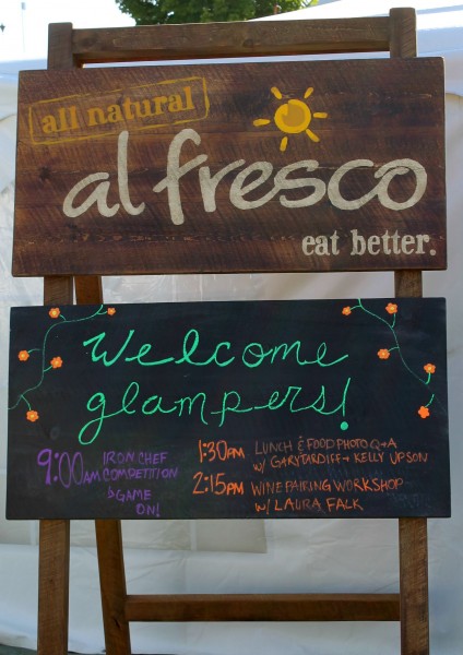 glamping sign