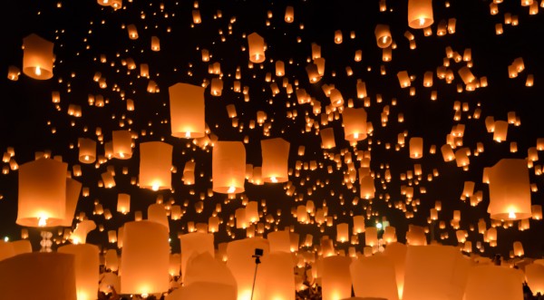 Floating lanterns 