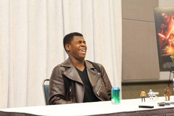 John boyega laughing