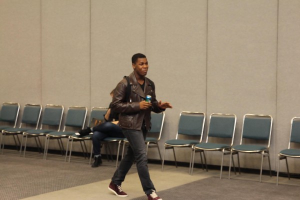 john boyega walking in