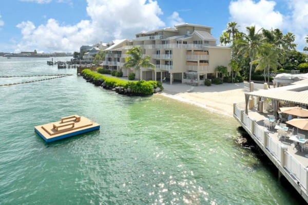 pier house from ocean