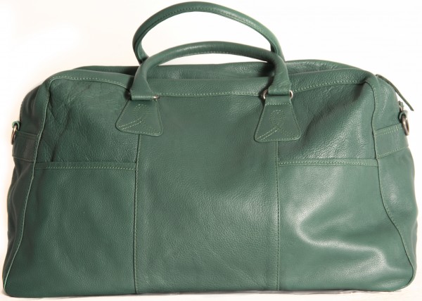 Shona Easton Atlanta Emerald Leather Overnight Bag