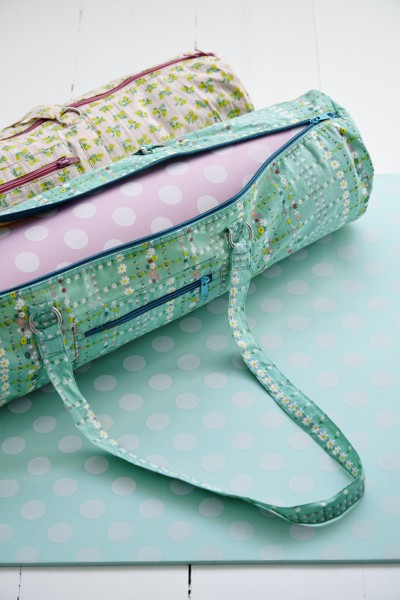 Yoga Bag Retro Flower Print - Rice DK