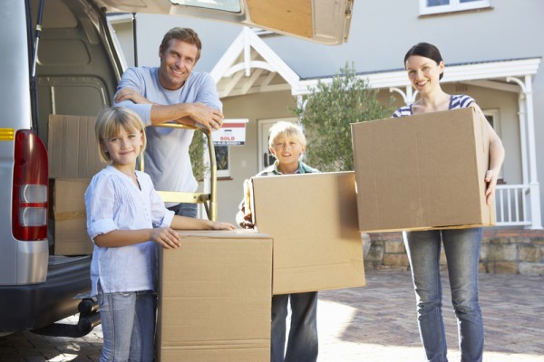 Family moving house