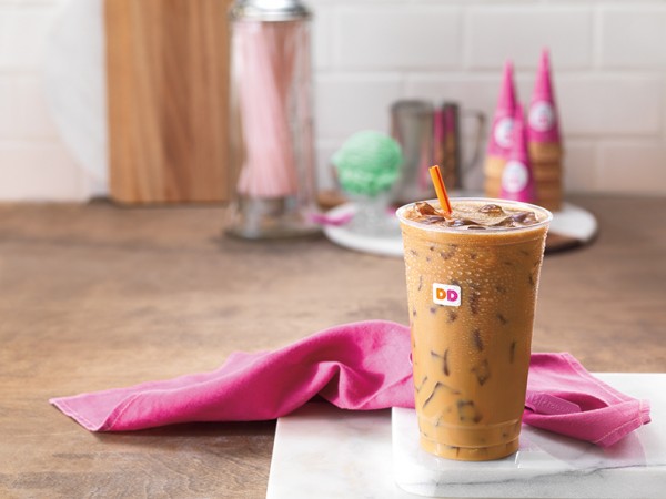 Baskin Robbins Flavored Pistachio Iced Coffee horizontal