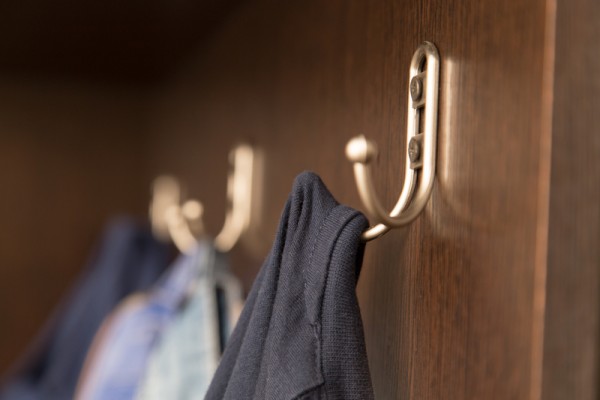 coat hook in the closet