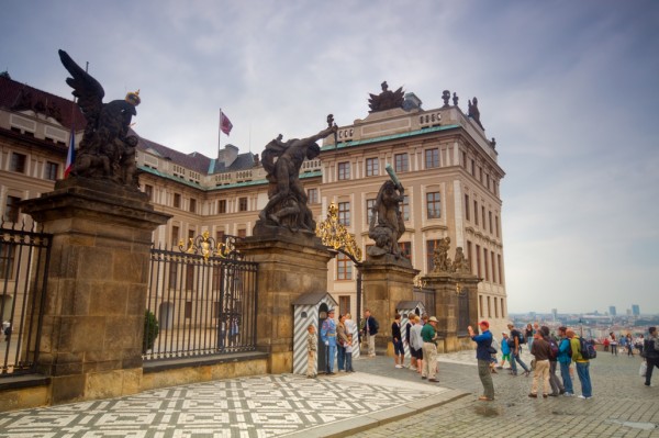 Prague's castle entrance