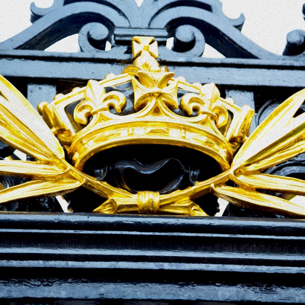 in london england the old metal gate royal palace