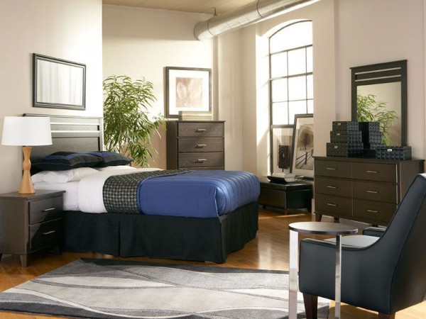 Renting the Dakota Skyline bedroom beats a mattress on the floor & cinder block bookcases for your college student.