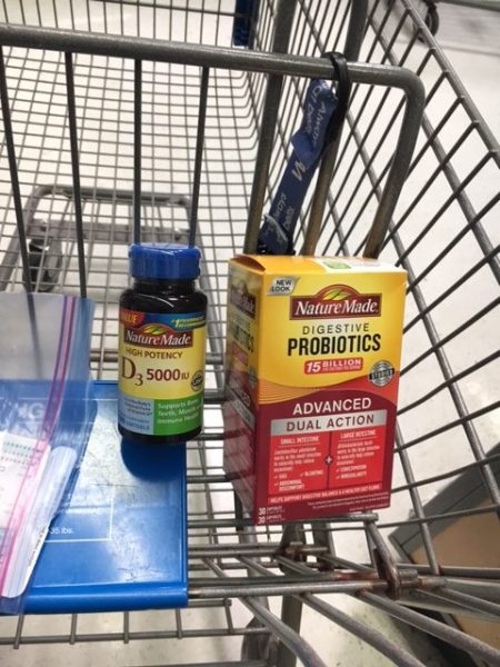 I pick up a few different supplements while I'm shopping.
