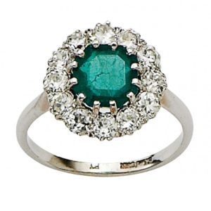 An example of a beautiful antique engagement ring for sale at Susannah Lovis, London