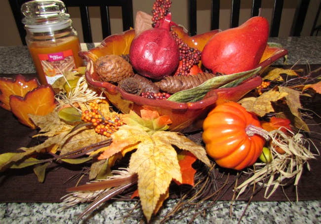 Easy and inexpensive BHG Harvest tabletop decoration