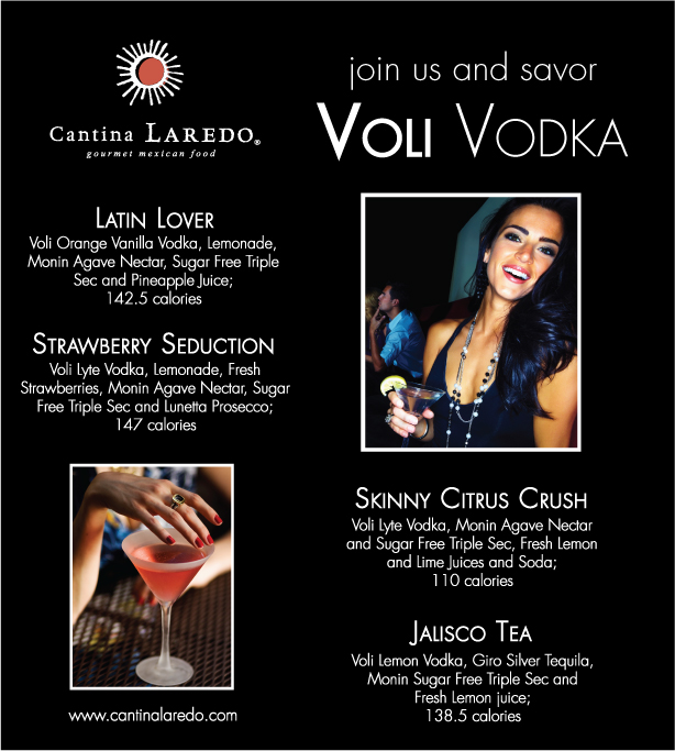 Love the new Voli Vodka lower cal drinks!