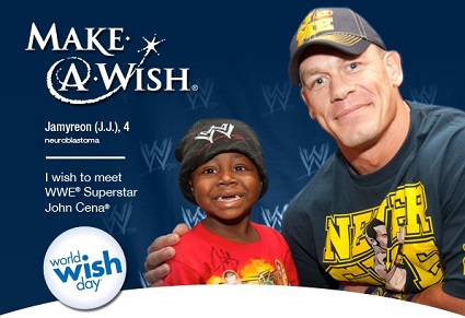 Invitation to help Make a Wish with #WWEMoms tonight