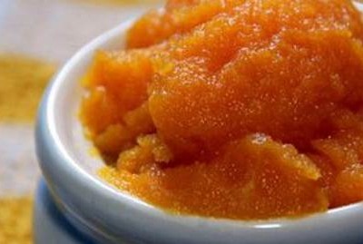 DIY Pumpkin Foot Scrub recipe