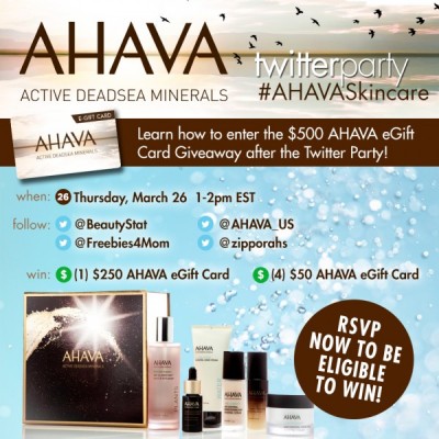 Join me along with Ahava Skincare!