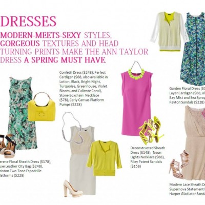 Ann Taylor shows dresses for summer