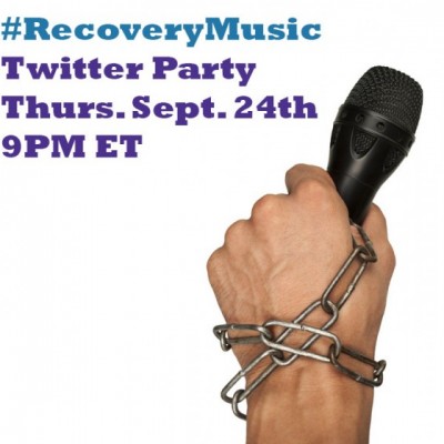 Join me at the #RecoveryMusic twitter party tomorrow