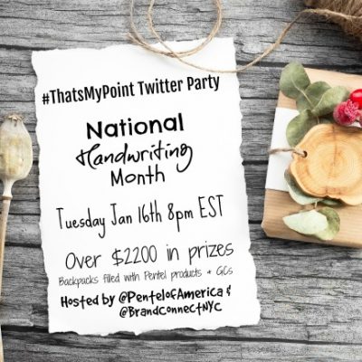 Come party with The Brand Connection & Pentel on twitter!!