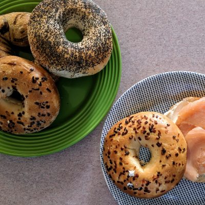When you’re far away from the things you love. A bagel love story