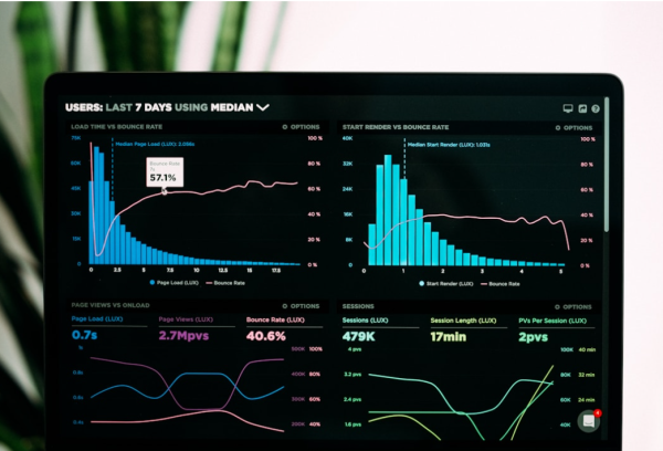  Data analytics on laptop screen to demonstrate how to measure sales effectiveness